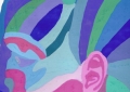 Peinture visage profil - 1994