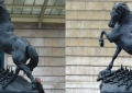 Suppression des éléments gênants pour isoler la statue Corrections colorimétriques CMJN - 2005