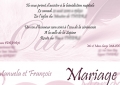 Faire part de Mariage - Recto verso - 2010