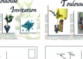 2 Cartes d'invitation pour vernissage - 2005