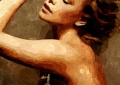 Aquarelles numérique avec effets - Charlize Theron - 2010