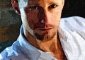 Aquarelles numérique avec effets - alexander skarsgard - 2010