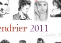 Montage dessins de stars pour calendrier - 2011